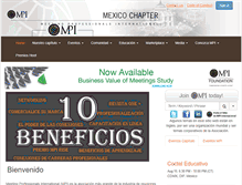Tablet Screenshot of mpimexico.org.mx